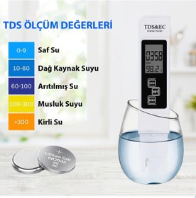 Resim Hymark 3in1 Dijital Tds Su Kalitesi Ph Değeri Sıcaklık Ölçüm Ciha 