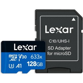 Resim Lexar 128GB 633X Microsdxc Uhs-I U3 100/45 Mb/sn Yüksek Performanslı Microsd Hafıza Kartı 