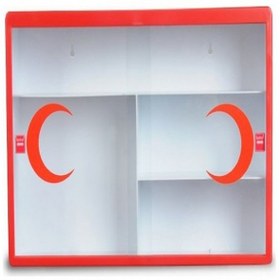 Resim İpekel İpekel Ecza Dolabı Camlı Kırmızı 