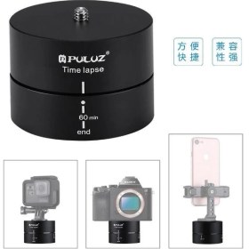 Resim Profisher Puluz 60 Dakika Time Lapse 360° Dönme Panoramik Görüntü Tripod Kafa Adaptörü 