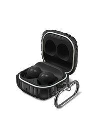 Resim Microsonic Samsung Uyumlu Galaxy Buds 2 Pro Kılıf Military Darbe Emici + Askılık Siyah 
