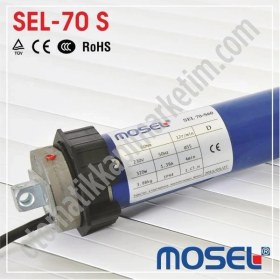 Resim Mosel 140 Nm Düz Tüp Kepenk/giyotin Motoru (Ø70 Lık Boru Uyumlu) 