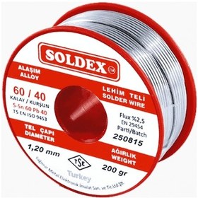 Resim Soldex Lehim Teli 1.20Mm 60/40 200Gr 