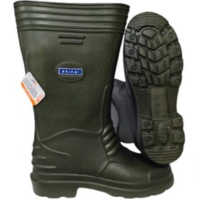 Resim Akınalbella Unisex Haki Eva Ultura Hafif Taban Uzun Yağmur Çizmesi 