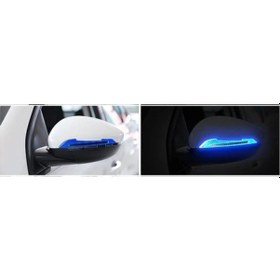 Resim Ekt Ayna Fosfor Sticker Mavi 