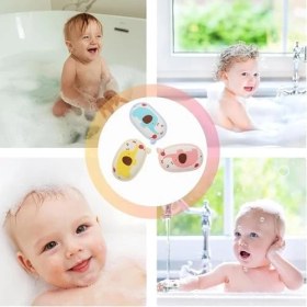 Resim Bebek Banyo Süngeri Seti, 3 Parça Yumuşak Bebek Banyo Süngeri, Saf Pamuklu, Hassas Ciltler Için Ideal, Hayvan Figürlü Bebek Banyo Süngeri Seti 