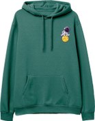 Resim Astro-5 Baskılı Yeşil Hoodie Lambuka Store