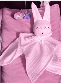 Resim Müslin Bebek Uyku Arkadaşı 4 Katlı Tavşan Organik Pwmbw 