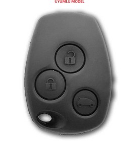 Resim EBG İSTANBUL Renault Clio Iıı Trafic Master Kangoo Twingo Modus Çapraz 3 Buton KILIFI GRİ GOLD LÜKS 