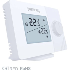 Resim General Mitra 250S Rf Kablosuz Dijital Oda Termostatı 