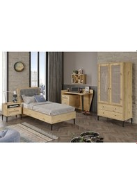 Resim Tirio Wood M Genç Odası %100mdf Meşe 