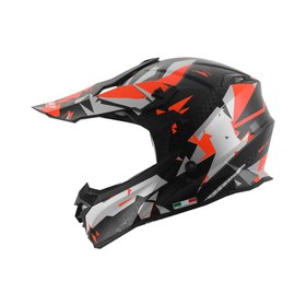 Resim Kask Fullface Chaos Sway Neon Siyah-Kırmızı X 