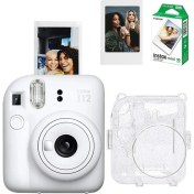 Resim Instax Mini 12 Fotoğraf Makinesi 10'lu Film Simli Pleksi Kılıf ve Fotoğraf Çerçevesi Seti 2 
