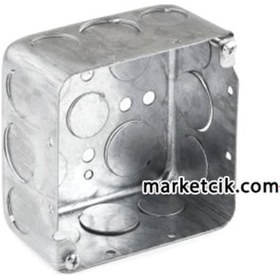 Resim 18lik 1/2 Emt Boru İçin Metal Kare Buat Kutusu 