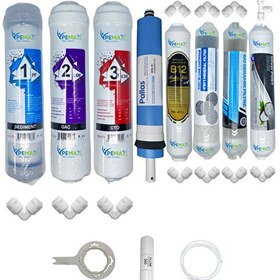 Resim Pemax Water Solutions Kapalı Kasa Su Arıtma STD 8'li Pallas Mebran B12 Alkali-Mineral-Detox-Gümüş İyon Tatlandırıcı 