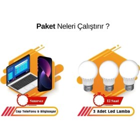 Resim Lexron 40 Watt Güneş Paneli Aydınlatma Paketi Solar Paket 
