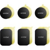 Resim GongtuShop 3 Yuvarlak ve 3 Kare Stili Çok Manyetik Metal Plaka Araç Telefonu Tutacağı Evrensel Demir Levha Disk Etiket Montajı Mobil Cep Telefonu Mıknatıs Standı (Yurt Dışından) 