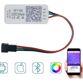 Resim Sp110e Pixel Argb Led Kontrol Cihazı Adreslenebilir Şerit Led Kontrolcüsü 