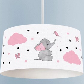 Resim Talia Home Kelebekli Fil Desenli Çocuk Odası Sarkıt Avize 