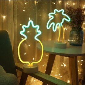 Resim Dekoratif Ananaslı Neon Led Masa Ve Gece Lambası Hediyelik Lamba 5224 Diğer 