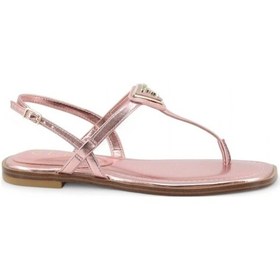 Resim Guess Kadın Rainey Pembe Lame Parmak Arası Sandalet Pembe 