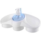 Resim YFHOME 2 Adet Ergonomik Oval Deterjan Hazneli Sıvı Sabunluklu Süngerlik 