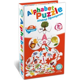Resim Circle Toys Alphabet Puzzle Eğitici Alfabe Zeka Kartları Eğitici CIRCLE 009 