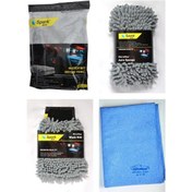 Resim Spark 2316 Peluş Bez & Spark 7040 Sünger & Spark 7050 Eldiven & Polikur 3356 Güderi Bez 4'lü Set 