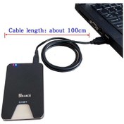 Resim Banka Kartı İçin Usb Akıllı Kart Okuyucu Ic/ıd Emv Kart Okuyucu Windows 8 10 Cable Length 100cm 