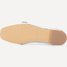 Resim Valmenti Shine Kadın Lame Hakiki Deri Babet 33 1250 Bn Ayk Y24 Gri 