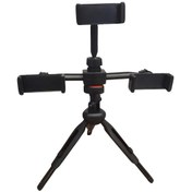 Resim 3 Pozisyonlu Yükseklik Ayarlı Tripod Siyah Telefon Tutucu Juo