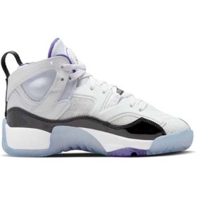 Resim Nike Jordan Jumpman Two Trey Leather Unisex Basketball Shoes Hakiki Deri Basketbol Ayakkabısı Beyaz 