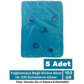 Resim Güzel Kokulu El Yüz Saç Vücut Cilt Orijinal Bitkisel Nazar Boncuklu Okyanus Sabunu 100g - 5 Adet 