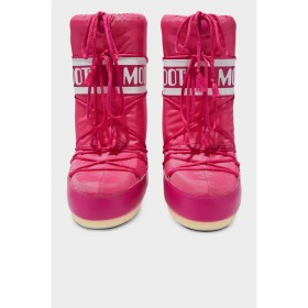 Resim Moon Boot Logolu Bağcıklı Suya Dayanıklı Kar Botu Bayan Kar Botu 80D1400440 J003 