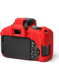 Resim Easycover Canon 800D Silikon Kılıf + Ekran Koruyucu ( Kırmızı ) 