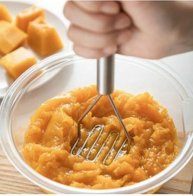 Resim Morponi Paslanmaz Metal Patates Ezici 24 Cm Gri 