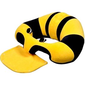 Resim Bebek Yatmaz Destek Oturma Minderi - Sarı Lacivert 