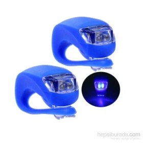 Resim Csı 2'Li Set Silikon Bisiklet İkaz Uyarı Işığı 3 Farklı Yanma Modu 