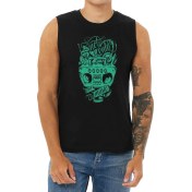 Resim Bluu Music Tank Top Kolsuz Sporcu Tshirt 