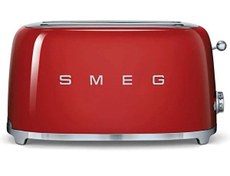 Resim Smeg TSF02RDEU 2x2 Slot Retro Kırmızı Ekmek Kızartma Makinesi 