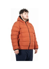 Resim Maraton Sportswear Büyük Beden Erkek Kapşonlu Uzun Kol Basic Kiremit Mont 21391-kiremit Kiremit 