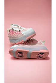 Resim gulflower nude işikli tekerlekli ayakkabı şarj edilebilir patenli aykkabı tekerleklı tekerleksiz kulanılabılır 