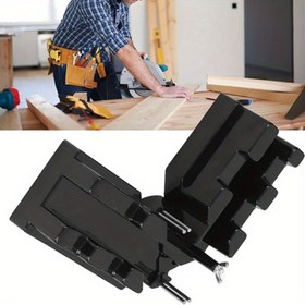 Resim Taşınabilir 2'si 1 Arada Miter Ölçer ve Kesme Aleti - Ahşap İşleri için Hassas Açı Şablonu, 180 Dereceye Kadar, Siyah Plastik, DIY Projeler İçin İdeal, Pil Gerekmez, Ahşap Miter Testeresi, Miter Testere Ahşap İşleme Aleti Açı Ölçer, Ahşap İşleme Araçları ve Aksesuarlar, Sağlam Yapı, Dayanıklı Plastik Gövde, Sağlam Metal Bileşenler, Ev Yenileme, Kompakt Tasarım, Yüksek Kaliteli Plastik, Ev Yenileyicileri 