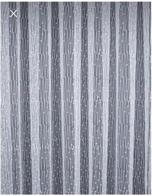 Resim Üst Kalite 1e3 Kat Sık Pile Kırık Beyaz Tül Perde 