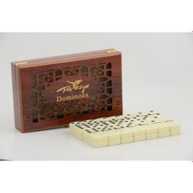Resim Ahşap Kutulu Domino Oyunu 