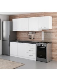 Resim Minar 240 Cm Mutfak Dolabı Beyaz 240-B8 Beyaz 