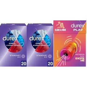 Resim Durex Chill Prezervatif 40'lı + Manuel Mastürbatör 