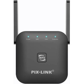 Resim Platoon Pıx-Lınk PL-8263 300MBPS 1xwan/lan Port 2 Anten Repeater+Ap Siyah/beyaz Kablosuz Menzil Genişletici 