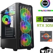 Resim Xaser Armor X80 R5-5500 32 GB 512 GB M.2 NVMe SSD 6 GB RTX3050 Free Dos Masaüstü Oyuncu Bilgisayarı 