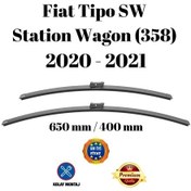 Resim Fiat Tipo Sw Station Wagon 358 2020 2021 Uyumlu Ön Cam Silecek Süpürgesi Takımı 650/400mm Silbak Sb2616c 